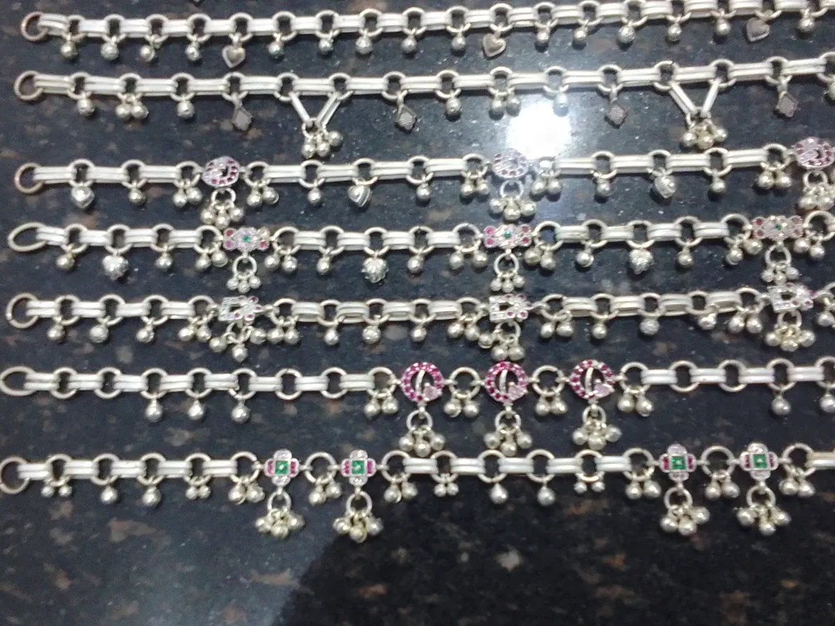 Silver payal