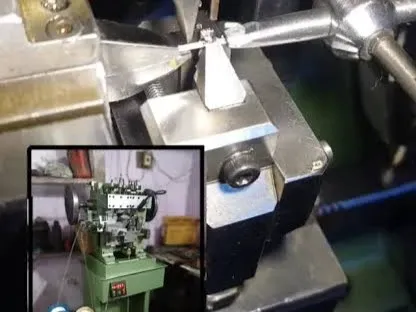 Rolo chain making machine